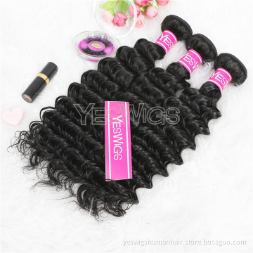 2021 Spring Season Deep Wave Brazilian Human Hair Weave Bundle Extensions Brazilian Hair Deep Wave Bundle Extensions For Women